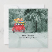 German Shepherd Hunde Weihnachten Autofahren es Zu (Rückseite)