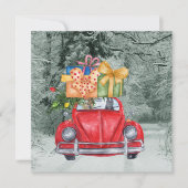 German Shepherd Hunde Weihnachten Autofahren es Zu (Vorderseite)