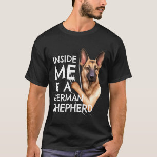 German Shepherd Inside Me Clothes Kids German Shep T-Shirt