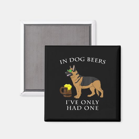 German Shepherd Irish St Patrick Day Magnet (Vorderseite/Rückseite)
