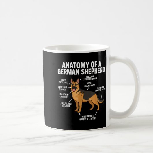 German Shepherd Kaffeetasse (Rechts)