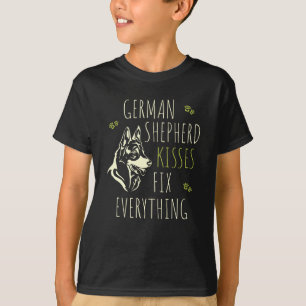 German Shepherd Kisses Fix - Niedliches Tier T-Shirt