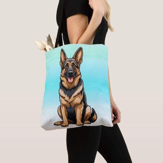 German Shepherd Lächeln Tasche (Von Nahem)