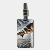 German Shepherd Let It Snow Weihnachten Gepäckanhänger (Vorderseite vertikal)