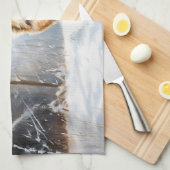 German Shepherd Let It Snow Weihnachten Geschirrtuch (Viertel Falte)