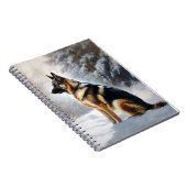 German Shepherd Let It Snow Weihnachten Notizblock (Rechte Seite)
