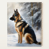 German Shepherd Let It Snow Weihnachten Planer (Rückseite)