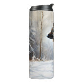 German Shepherd Let It Snow Weihnachten Thermosbecher (Nach links gedreht)