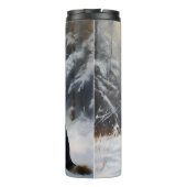 German Shepherd Let It Snow Weihnachten Thermosbecher (Rückseite)