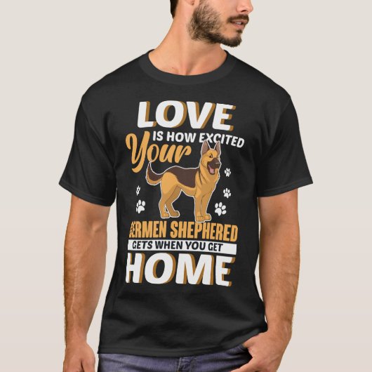 German Shepherd Liebe German Shepard Shepherd Dog  T-Shirt (Vorderseite)
