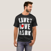 German Shepherd Live Liebe Bark T-Shirt (Vorne ganz)
