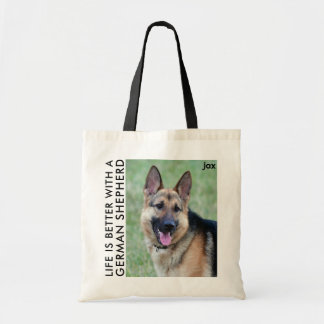 German Shepherd Lover Hund Mama Custom Dog Foto Tragetasche