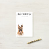 German Shepherd Lover Post-it Klebezettel (Auf Schreibtisch)