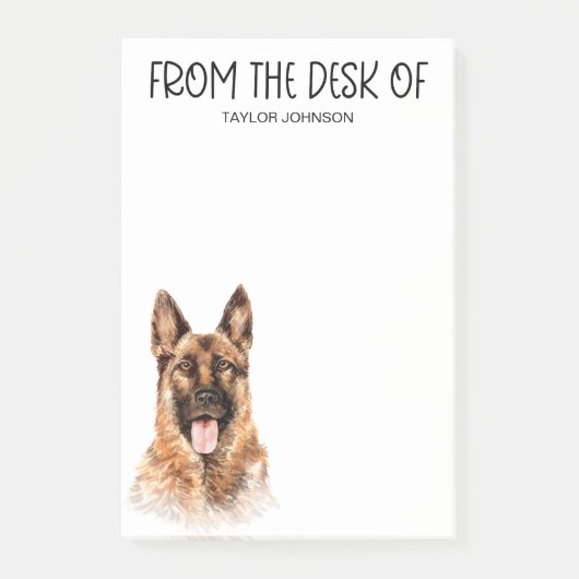 German Shepherd Lover Post-it Klebezettel (Vorderseite)