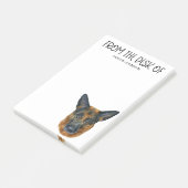 German Shepherd Lover Post-it Klebezettel (angewinkelt)