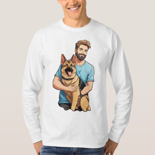 German Shepherd Lover Sweatshirt T-Shirt (Vorderseite)
