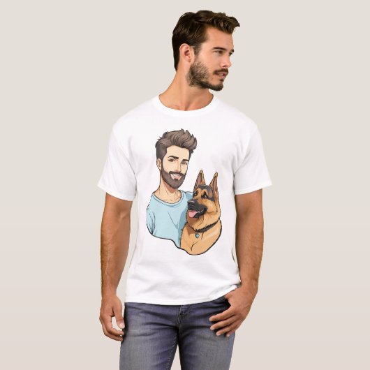 German Shepherd Lover T Shirt (Vorne ganz)