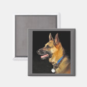 German Shepherd Magnet (Vorderseite/Rückseite)
