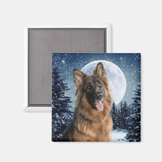 German Shepherd Magnet (Vorderseite/Rückseite)