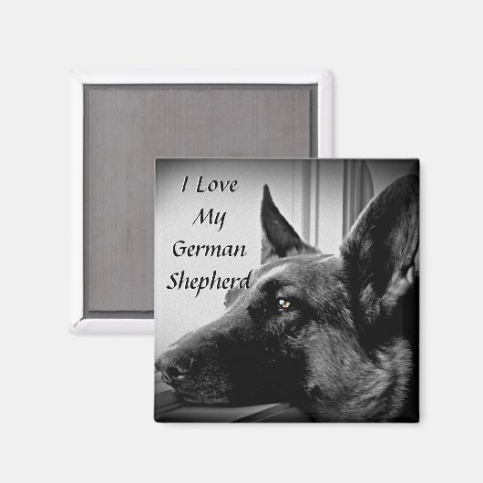 German Shepherd Magnet (Vorderseite/Rückseite)