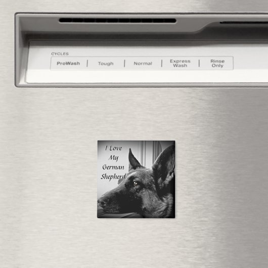 German Shepherd Magnet (In Situ (Geschirrspüler))