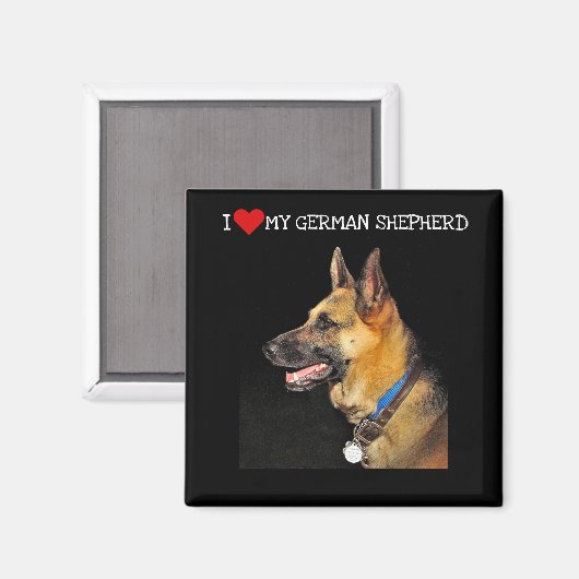 German Shepherd Magnet (Vorderseite/Rückseite)