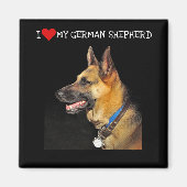 German Shepherd Magnet (Vorne)