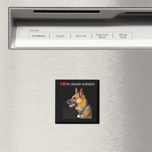 German Shepherd Magnet (In Situ (Geschirrspüler))