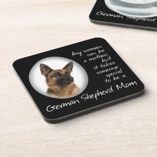 German Shepherd Mama Untersetzer (Linke Seite)
