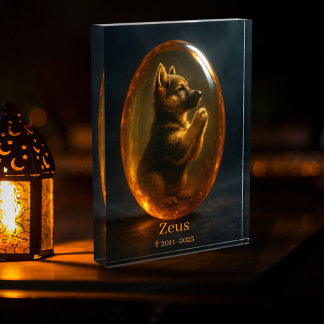 German Shepherd Memorial Fotoblock