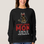 German shepherd mom the more men german shepherd sweatshirt (Vorderseite)