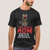 German shepherd mom the more men german shepherd T-Shirt (Vorderseite)