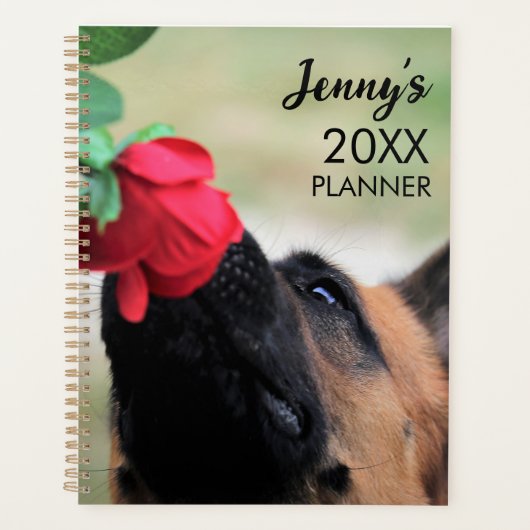 German Shepherd Monthly Planer Book (Vorderseite)