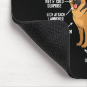 German Shepherd  Mousepad (Ecke)