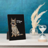 German Shepherd Mummy Halloween Dog Fotoplatte (Seite)