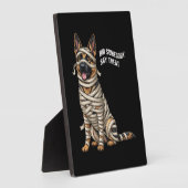 German Shepherd Mummy Halloween Dog Fotoplatte (Seite)