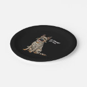 German Shepherd Mummy Halloween Dog Pappteller (Schrägansicht)