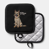 German Shepherd Mummy Halloween Dog Topflappen (Vorderseite/Rückseite)