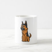 German Shepherd Niedlich Cartoon Kaffeetasse (Mittel)