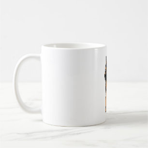 German Shepherd Niedlich Cartoon Kaffeetasse