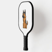 German Shepherd Niedlich Cartoon Pickleball Schläger (Links)