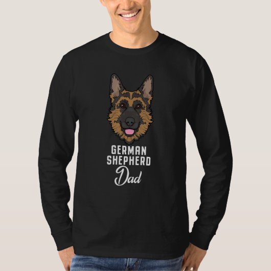 German Shepherd Niedlich Dog Vater T-Shirt (Vorderseite)