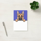 German Shepherd Niedlich GSD Puppy Dog Lover Gesch Post-it Klebezettel (Büro)