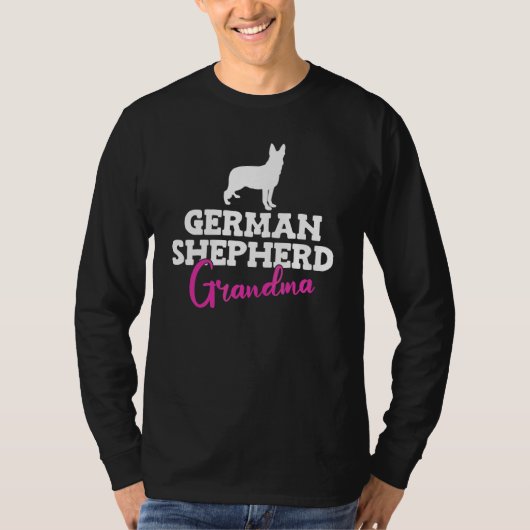 German Shepherd Oma Funny Dog T-Shirt (Vorderseite)