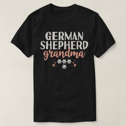 German Shepherd Oma Gift T-Shirt (Design vorne)