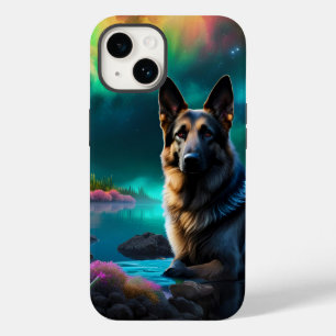 German Shepherd on a Alien World Case-Mate iPhone 14 Hülle
