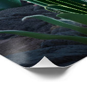 German Shepherd on a Alien World Poster (Ecke)