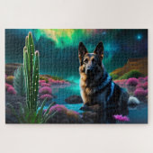 German Shepherd on a Alien World Puzzle (Horizontal)