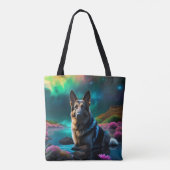 German Shepherd on a Alien World Tasche (Rückseite)