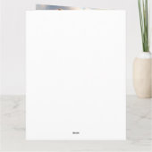 German Shepherd on a Paddle: Ein Landschaftliches Karte (Rückseite)